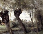 让 巴蒂斯特 卡米耶 柯罗 : Saint-Nicholas-les-Arras; Willows on the Banks of the Scarpe